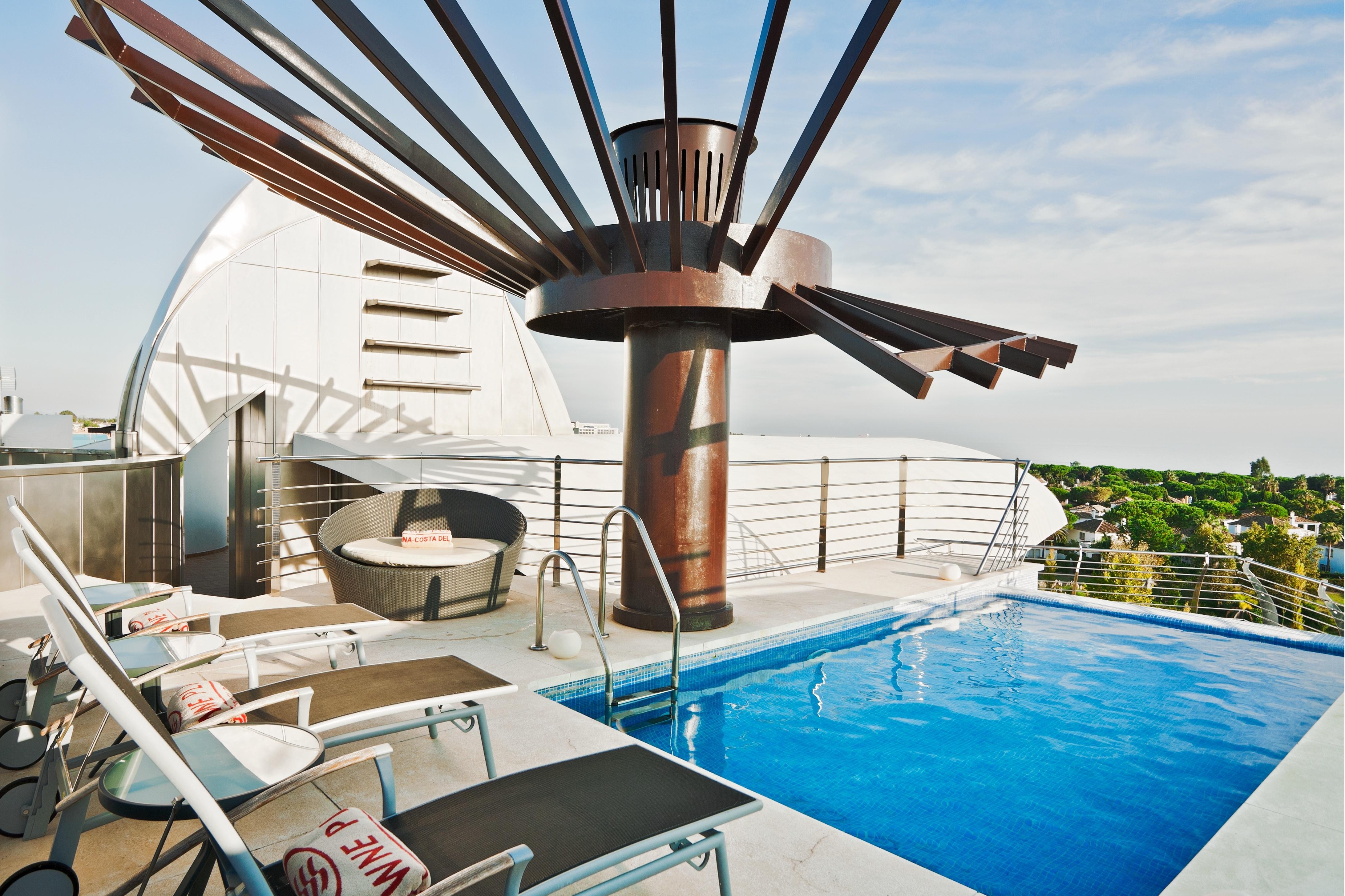 Отель Senator Banus (Adults Only) Эстепона Удобства фото Rooftop pool